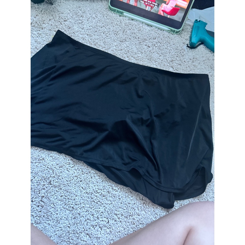 Black Swim Skirt Plus Size 18W Jantzen Classic Skort Bottom Modest Beachwear